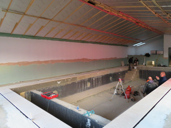 automatic pool cover pit