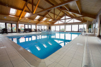 Care home pool with necessary facilities such a crane