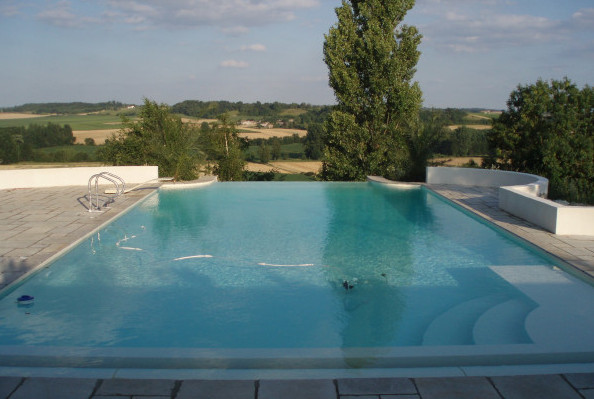 Infinity Edge Deck Level Outdoor ICF Pool