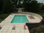 large luxury pool built on very wet site requiring reinforcement