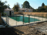 small inground outdoor pool built in size restricted site