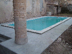 small outdoor inground rectangle pool