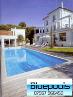 11 x 3.5 m outdoor garden concrete pool with vinyl liner