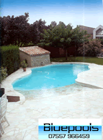 11 x 5 m reinforced concrete wall pool with a rendered finish