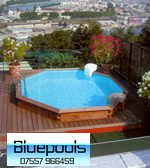 4 x 3 m octagonal above ground timber kit pool