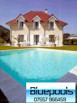 6 x 6 m square pool inear large French house