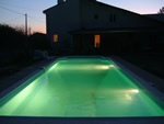 9 x 5 garden pool with lights