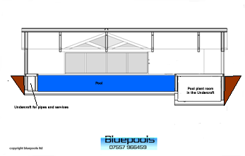 pool plant room in undercroft